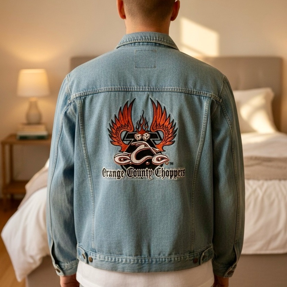 Vintage Y2K Orange County Choppers Denim Jacket